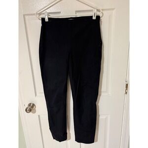 Everlane The Modern Ankle Pants Black Elastic Waist Stretch Women Size 6